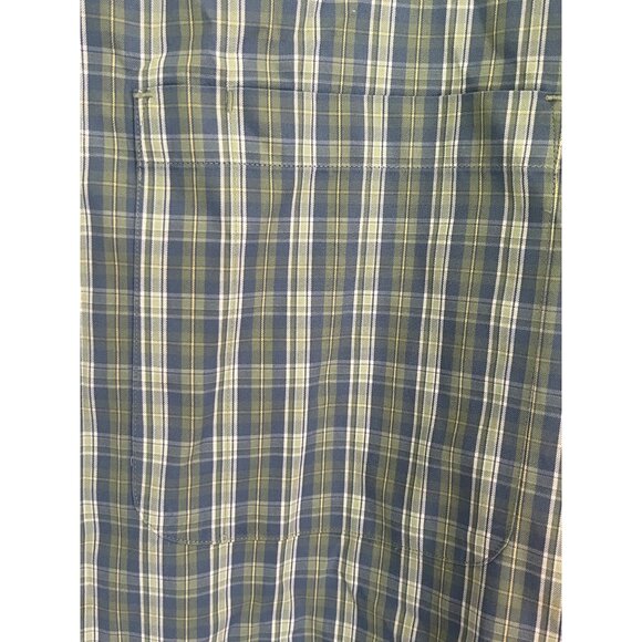 Duluth Trading Co. Green Plaid Long Sleeve Button Down Shirt Men's 2XL - Picture 3 of 9